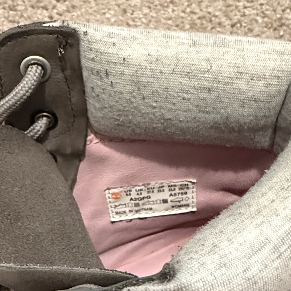 Women's
Timberland®
Premium 6-Inch
Boots Grey Nubuck - Picture 6 of 8